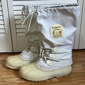 Vintage Sorel Snowlion Winter Boots Women’s 7 White